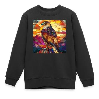 Falke - Kinder Premium Organic Sweatshirt - Schwarz - Vorne - AI Model Kid Female (0cm)