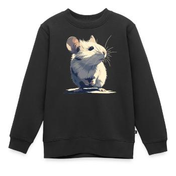 Mäuse Maus - Kinder Premium Organic Sweatshirt - Schwarz - Vorne - AI Model Kid Female (0cm)