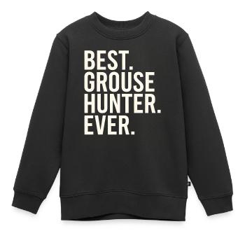 Auerhahn - Kinder Premium Organic Sweatshirt - Schwarz - Vorne - AI Model Kid Female (0cm)