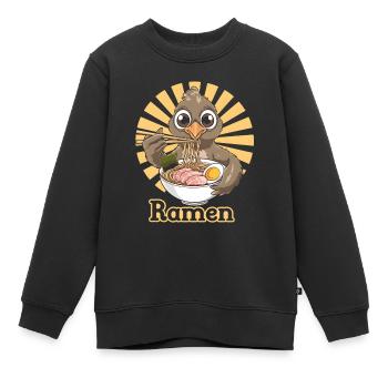 Auerhahn - Kinder Premium Organic Sweatshirt - Schwarz - Vorne - AI Model Kid Female (0cm)