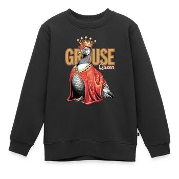 Auerhahn - Kinder Premium Organic Sweatshirt - Schwarz - Vorne - AI Model Kid Female (0cm)