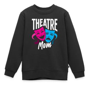 Comédies musicales pour maman de théâtre et maudite musicale - Sweat Premium enfant bio - noir - Devant - AI Model Kid Female (0cm)