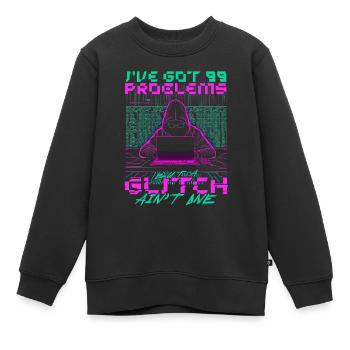 Informaticien théoricien - Sweat Premium enfant bio - noir - Devant - AI Model Kid Female (0cm)