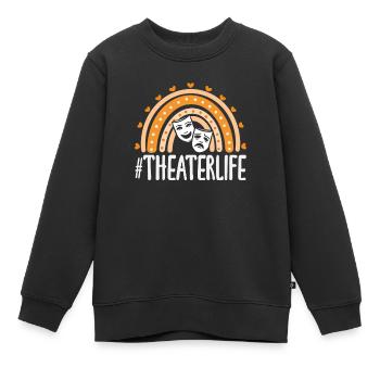 Amateurs de comédie musicale Theaterlife - Sweat Premium enfant bio - noir - Devant - AI Model Kid Female (0cm)