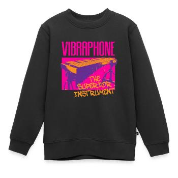 Vibraphon Vibraphone The Superior Instrument - Kinder Premium Organic Sweatshirt - Schwarz - Vorne - AI Model Kid Female (0cm)