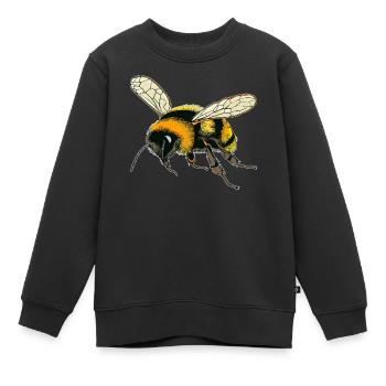 HUMMELN KONTUR - Kinder Premium Organic Sweatshirt - Schwarz - Vorne - AI Model Kid Female (0cm)