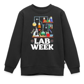 Lab Week Medical Science Med Lab Wissenschaftler - Kinder Premium Organic Sweatshirt - Schwarz - Vorne - AI Model Kid Female (0cm)
