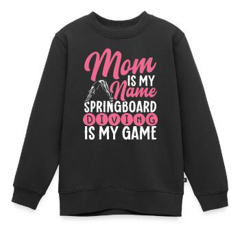 Tremplin Plongée Plongée Plongeurs - Sweat Premium enfant bio - noir - Devant - AI Model Kid Female (0cm)