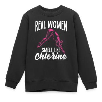Tremplin Plongée Plongée Plongeurs - Sweat Premium enfant bio - noir - Devant - AI Model Kid Female (0cm)