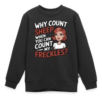 Rothaarige Rothaarige Irische Sommersprossen Ingwer Rothaarige - Kinder Premium Organic Sweatshirt - Schwarz - Vorne - AI Model Kid Female (0cm)