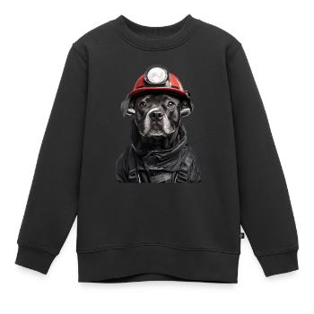 Staffordshire Bullterrier - Kinder Premium Organic Sweatshirt - Schwarz - Vorne - AI Model Kid Female (0cm)