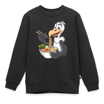 Geier - Kinder Premium Organic Sweatshirt - Schwarz - Vorne - AI Model Kid Female (0cm)