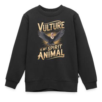 Geier - Kinder Premium Organic Sweatshirt - Schwarz - Vorne - AI Model Kid Female (0cm)