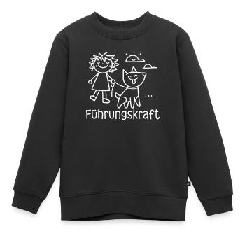 Chien-guide Propriétaire de chien Amoureux des chiens Animal - Sweat Premium enfant bio - noir - Devant - AI Model Kid Female (0cm)