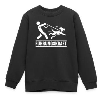 Chien-guide Propriétaire de chien Amoureux des chiens Animal - Sweat Premium enfant bio - noir - Devant - AI Model Kid Female (0cm)