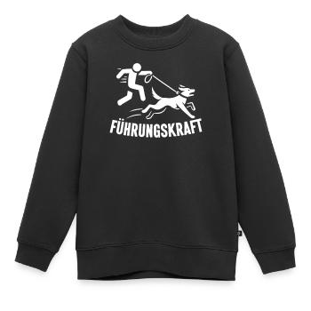 Chien-guide Propriétaire de chien Amoureux des chiens Animal - Sweat Premium enfant bio - noir - Devant - AI Model Kid Female (0cm)