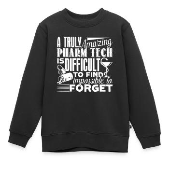 Pharmacy Technician Amazing Pharmacy Technician - Kids Premium Organic Sweatshirt - black - Front - AI Model Kid Female (0cm)
