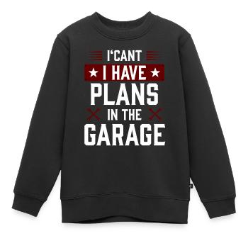 garage2 Zeichenfläche 1 - Kinder Premium Organic Sweatshirt - Schwarz - Vorne - AI Model Kid Female (0cm)