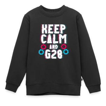 Opérateur de machine de découpe - Sweat Premium enfant bio - noir - Devant - AI Model Kid Female (0cm)