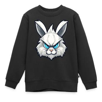 Kein Bock auf Ostern - Osterhase - Kinder Premium Organic Sweatshirt - Schwarz - Vorne - AI Model Kid Female (0cm)