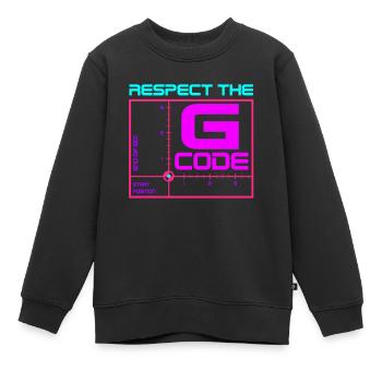 Opérateur de machine de découpe de routeur CNC - Sweat Premium enfant bio - noir - Devant - AI Model Kid Female (0cm)