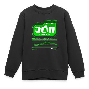 EDM Trance Elektronische Tanzmusik Rave - Kinder Premium Organic Sweatshirt - Schwarz - Vorne - AI Model Kid Female (0cm)