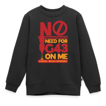 Opérateur de machine de découpe - Sweat Premium enfant bio - noir - Devant - AI Model Kid Female (0cm)