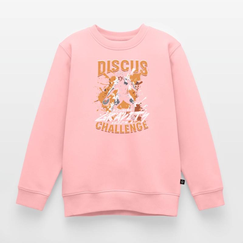 Diskuswurf Because Gravity Needs A Challenge Kinder Premium Organic Sweatshirt