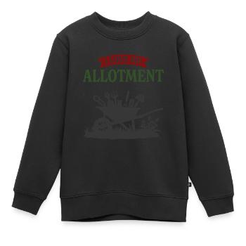 Ich liebe meinen Schrebergarten - Kinder Premium Organic Sweatshirt - Schwarz - Vorne - AI Model Kid Female (0cm)