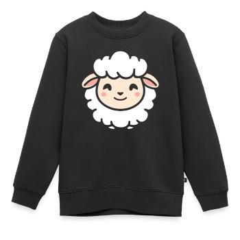 Sheep - Kids Premium Organic Sweatshirt - black - Front - AI Model Kid Female (0cm)