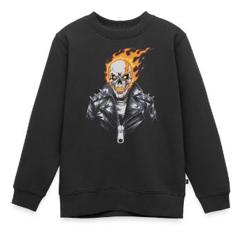 FEUER-SCHNECKE - Kinder Premium Organic Sweatshirt - Schwarz - Vorne - AI Model Kid Female (0cm)