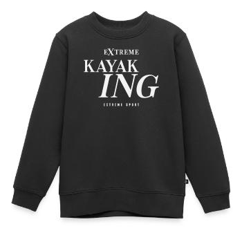 Extremsport Extremkajakfahren - Kinder Premium Organic Sweatshirt - Schwarz - Vorne - AI Model Kid Female (0cm)