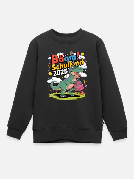 Schulkind 2025 Einschulung Schulanfang - Kinder Premium Organic Sweatshirt - Schwarz