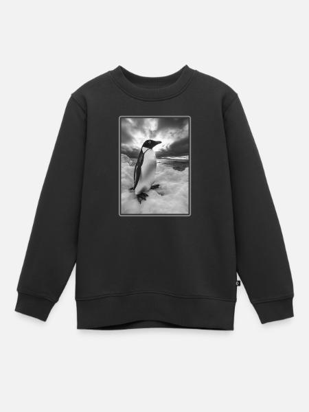 Pinguine Pinguin - Kinder Premium Organic Sweatshirt - Schwarz
