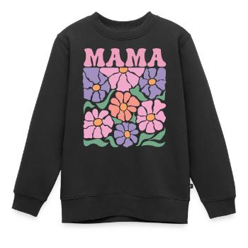 Mama - Kinder Premium Organic Sweatshirt - Schwarz - Vorne - AI Model Kid Female (0cm)