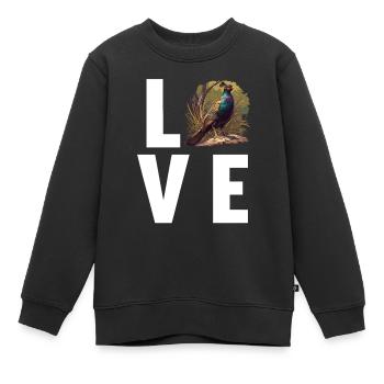 Fasane Fasan - Kinder Premium Organic Sweatshirt - Schwarz - Vorne - AI Model Kid Female (0cm)