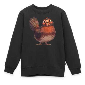 Fasane Fasan - Kinder Premium Organic Sweatshirt - Schwarz - Vorne - AI Model Kid Female (0cm)