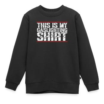 Allume-gaz - Sweat Premium enfant bio - noir - Devant - AI Model Kid Female (0cm)