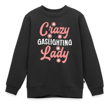 Allume-gaz - Sweat Premium enfant bio - noir - Devant - AI Model Kid Female (0cm)