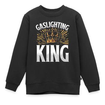 Allume-gaz - Sweat Premium enfant bio - noir - Devant - AI Model Kid Female (0cm)