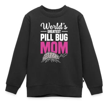 World's Greatest Pill Bug Mom - Kinder Premium Organic Sweatshirt - Schwarz - Vorne - AI Model Kid Female (0cm)