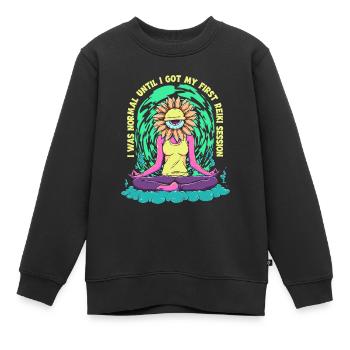 Reiki Massage - Kinder Premium Organic Sweatshirt - Schwarz - Vorne - AI Model Kid Female (0cm)