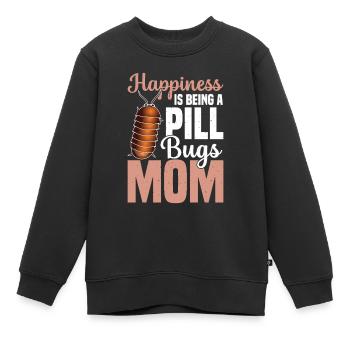 Glück Ist Eine Pille, Mutter, Mutter - Kinder Premium Organic Sweatshirt - Schwarz - Vorne - AI Model Kid Female (0cm)