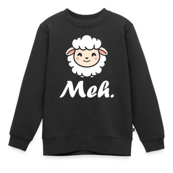 Schaf - Kinder Premium Organic Sweatshirt - Schwarz - Vorne - AI Model Kid Female (0cm)