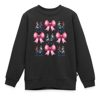 Coquette arc fanfare musicien fille - Sweat Premium enfant bio - noir - Devant - AI Model Kid Female (0cm)