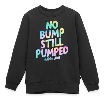 Keine Beule Immer noch Welpe Lustige Adoption Tie Dye - Kinder Premium Organic Sweatshirt - Schwarz - Vorne - AI Model Kid Female (0cm)