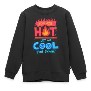 Technicien en climatisation Laissez-moi vous rafraîchir - Sweat Premium enfant bio - noir - Devant - AI Model Kid Female (0cm)