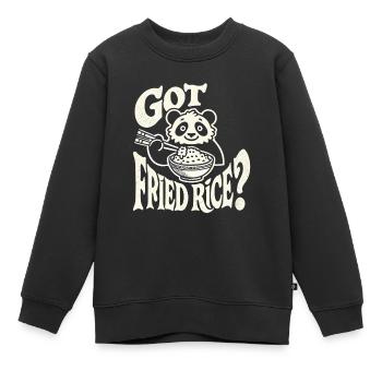 Haben Sie gebratenen Reis? - Kinder Premium Organic Sweatshirt - Schwarz - Vorne - AI Model Kid Female (0cm)
