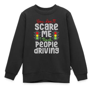 Instructeur de conduite Instructeur d’auto-école J’enseigne la conduite aux gens - Sweat Premium enfant bio - noir - Devant - AI Model Kid Female (0cm)