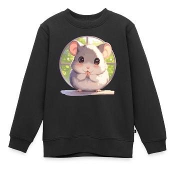 Ratten Ratte - Kinder Premium Organic Sweatshirt - Schwarz - Vorne - AI Model Kid Female (0cm)